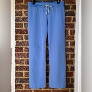 FIGS Livingston high waisted scrub pants medium petite ceil blue